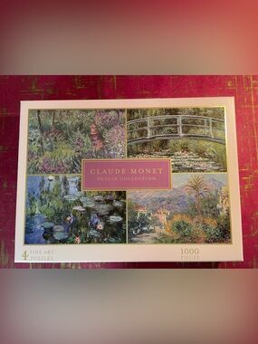 Eccolo Claude Monet Puzzle Collection — Pink and Green Artwork